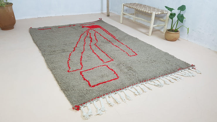 Beni Ouarain rug, 245 x 160 cm || 8.04 x 5.25 feet - KENZA & CO