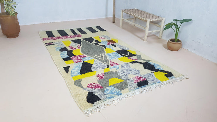 Handmade Azilal rug, 255 x 140 cm || 8.37 x 4.59 feet - KENZA & CO