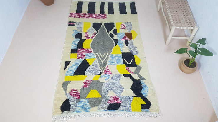 Handmade Azilal rug, 255 x 140 cm || 8.37 x 4.59 feet - KENZA & CO