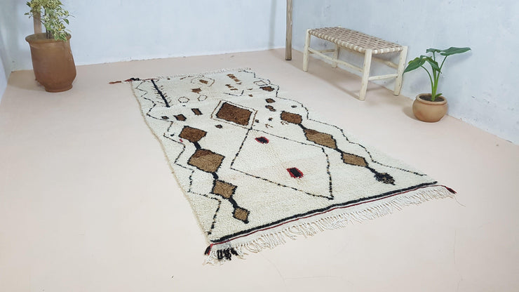 Handmade Azilal rug, 250 x 130 cm || 8.2 x 4.27 feet - KENZA & CO