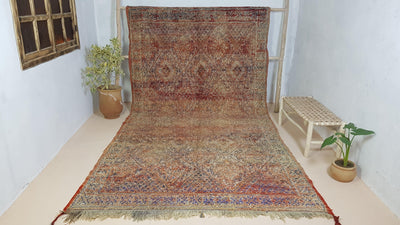 Vintage Beni MGuild rug, 400 x 215 cm || 13.12 x 7.05 feet - KENZA & CO