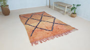 Vintage Boujaad rug, 210 x 140 cm || 6.89 x 4.59 feet - KENZA & CO