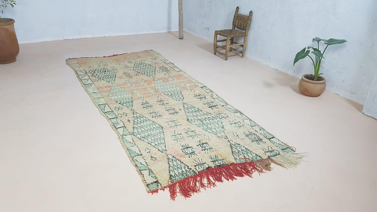 Vintage Boujaad rug, 260 x 115 cm || 8.53 x 3.77 feet - KENZA & CO