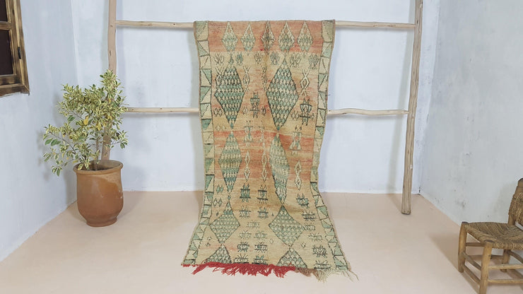 Vintage Boujaad rug, 260 x 115 cm || 8.53 x 3.77 feet - KENZA & CO