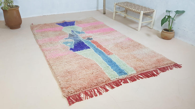 Handmade Azilal rug, 255 x 165 cm || 8.37 x 5.41 feet - KENZA & CO