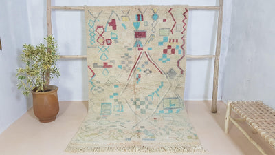 Handmade Azilal rug, 255 x 150 cm || 8.37 x 4.92 feet - KENZA & CO