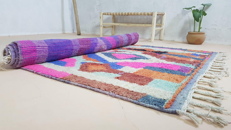 Modern Boujaad rug, 260 x 150 cm || 8.53 x 4.92 feet - KENZA & CO