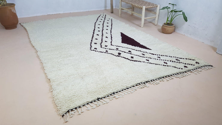 Large Beni Ouarain rug, 305 x 195 cm || 10.01 x 6.4 feet - KENZA & CO