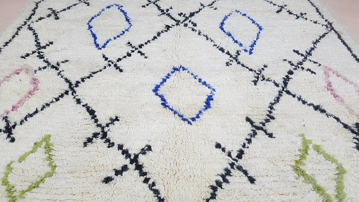 Large Beni Ouarain rug, 295 x 190 cm || 9.68 x 6.23 feet - KENZA & CO
