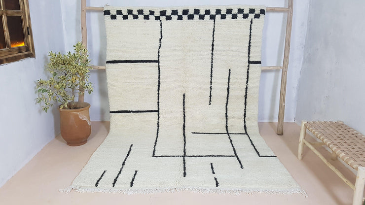 Large Beni Ouarain rug, 280 x 195 cm || 9.19 x 6.4 feet - KENZA & CO