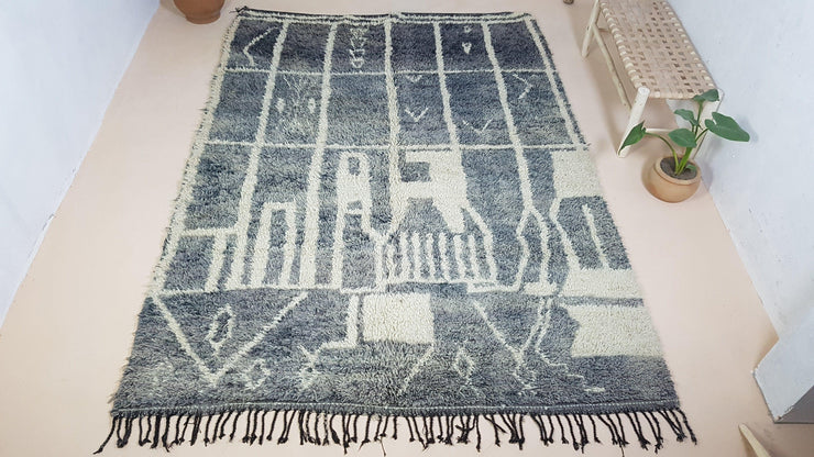Large Beni Ouarain rug, 290 x 210 cm || 9.51 x 6.89 feet - KENZA & CO