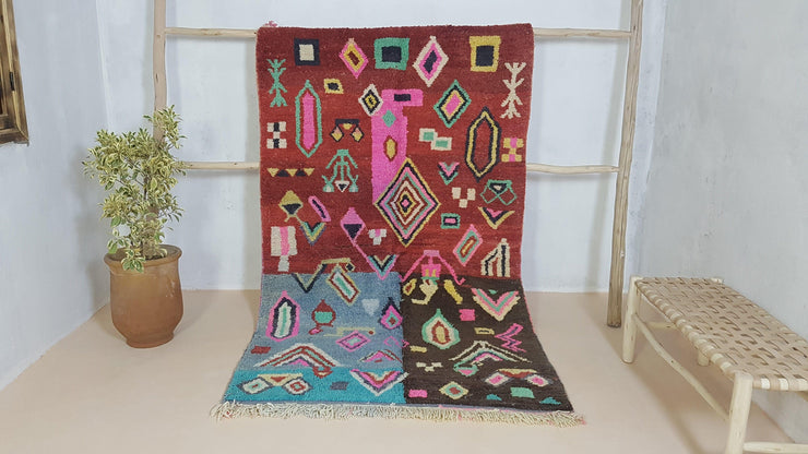 Handmade Azilal rug, 245 x 150 cm || 8.04 x 4.92 feet - KENZA & CO