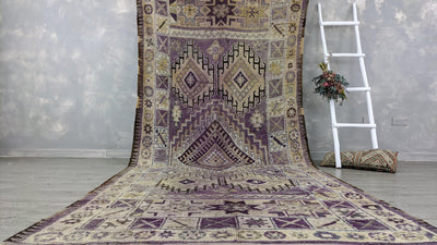 Vintage Boujaad rug, 420 x 175 cm || 13.78 x 5.74 feet - KENZA & CO