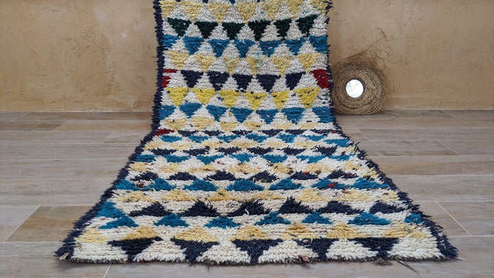 Handmade Berber Rug - 190 x 92 cm || 6.23 x 3.02 feet
