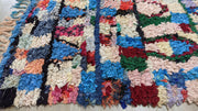 Vintage Boucherouite Rug - 245 x 95 cm || 8.04 x 3.12 feet