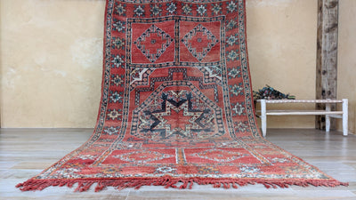 Vintage Boujaad rug, 340 x 190 cm || 11.15 x 6.23 feet - KENZA & CO