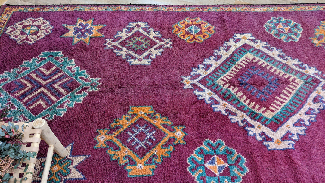 ブランド古着SAKURA　モロッコ　Boujaad rug ブジャドラグ Vintage Boujaad rug, 425 x 200 cm || 13.94 x 6.56 feet