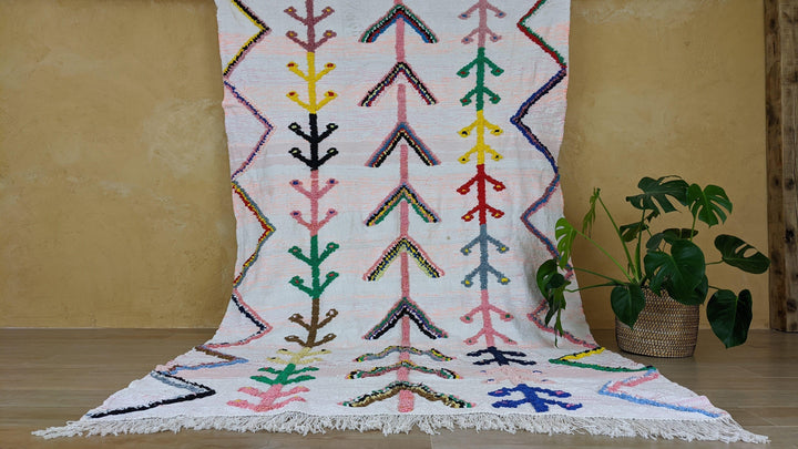 Large Boucherouite Rug, 300 x 180 cm || 9.84 x 5.91 feet