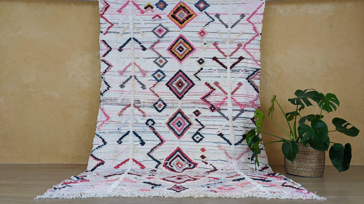 Large Boucherouite Rug, 275 x 170 cm || 9.02 x 5.58 feet