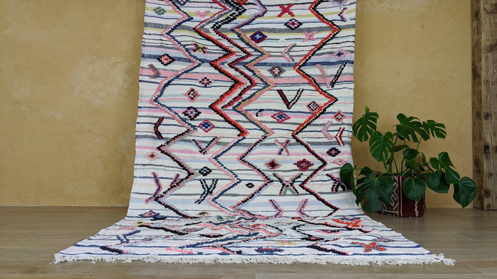 Large Boucherouite Rug, 295 x 170 cm || 9.68 x 5.58 feet