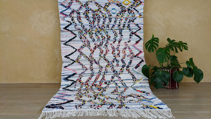 Boucherouite Rug, 240 x 127 cm || 7.87 x 4.17 feet
