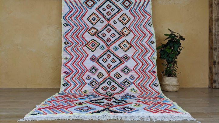 Large Boucherouite Rug, 290 x 175 cm || 9.51 x 5.74 feet