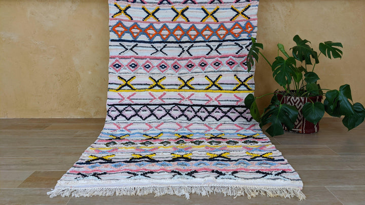 Boucherouite Rug, 215 x 125 cm || 7.05 x 4.1 feet