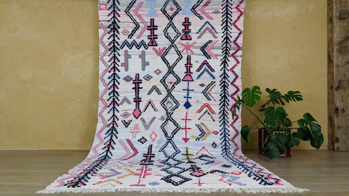 Large Boucherouite Rug, 305 x 175 cm || 10.01 x 5.74 feet