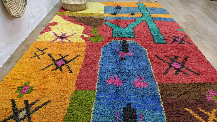 Large Azilal rug, 285 x 165 cm || 9.35 x 5.41 feet - KENZA & CO