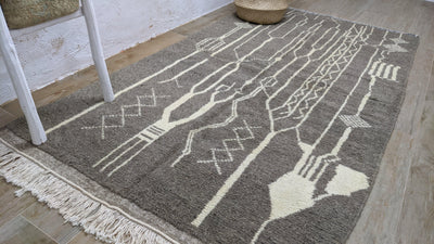 Beni Ouarain rug, 245 x 130 cm || 8.04 x 4.27 feet - KENZA & CO