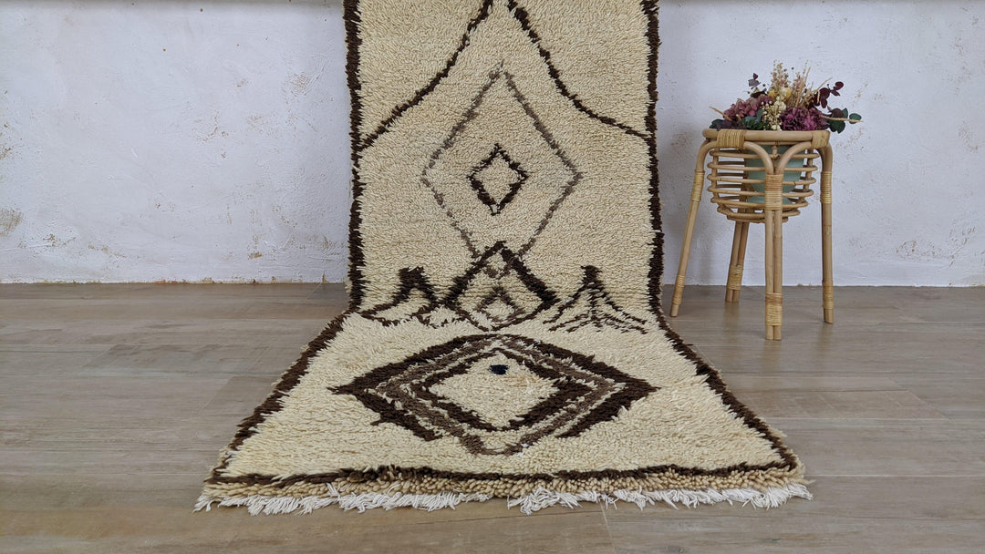 6x2 ft Excellent Beni Ourain Rug - Moroccan Berber Kitchen Runner - Old Handmade Berber Runner - Home Decor Rustic - Azilal high quality Carpet